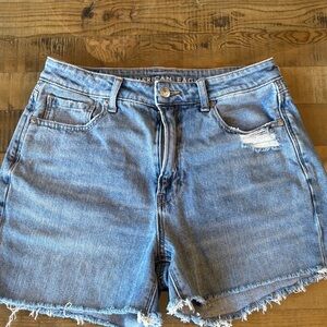 American Eagle Outfitters Distressed Blue Jean Shorts